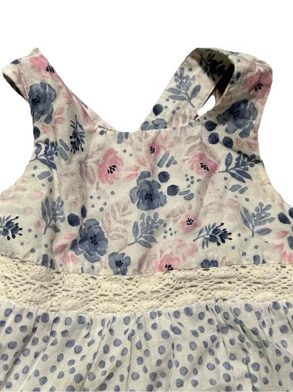 Toddler Girl Tommy Bahama Pink Purple Summer Tank Top Dress Size 18-24 Months - Picture 3 of 5